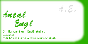 antal engl business card